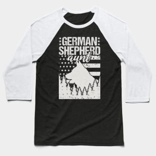 German Shepherd Aunt Birthday Gift Baseball T-Shirt